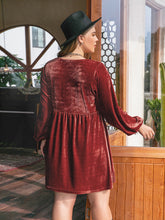 Plus Size Lace Detail V-Neck Long Sleeve Mini Dress OutfitFlow